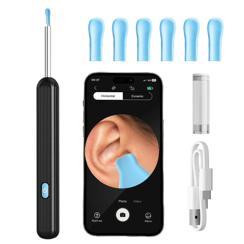 Nettoyeur d'oreilles visuel avec caméra HD
