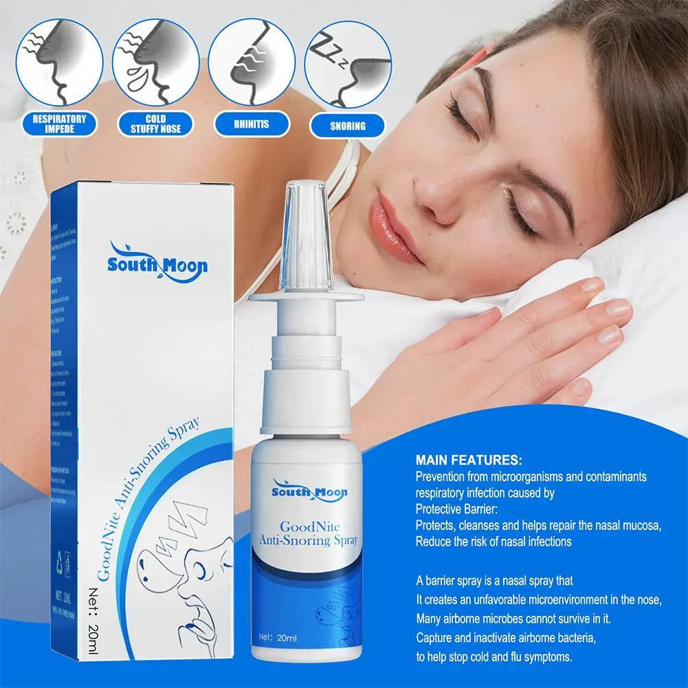 Spray nasal anti-ronflement 30 ml – Sommeil facile et respiration claire.
