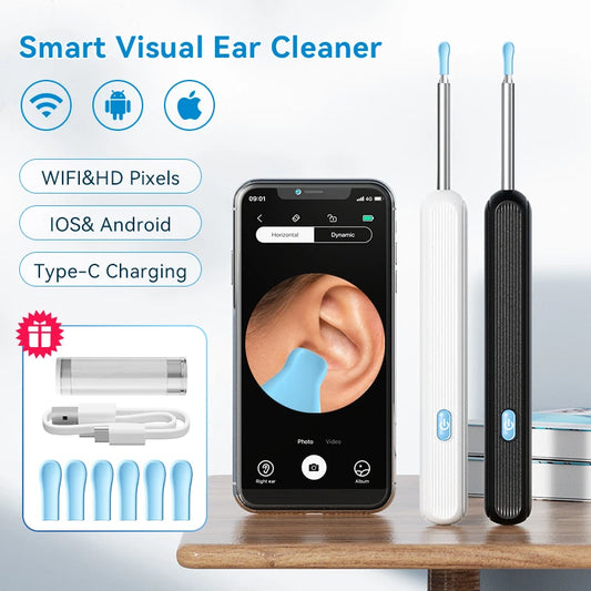 Nettoyeur d'oreilles visuel avec caméra HD
