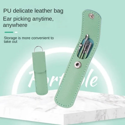 Kit 6 cure-oreilles spirale inox – nettoyage précis et doux.